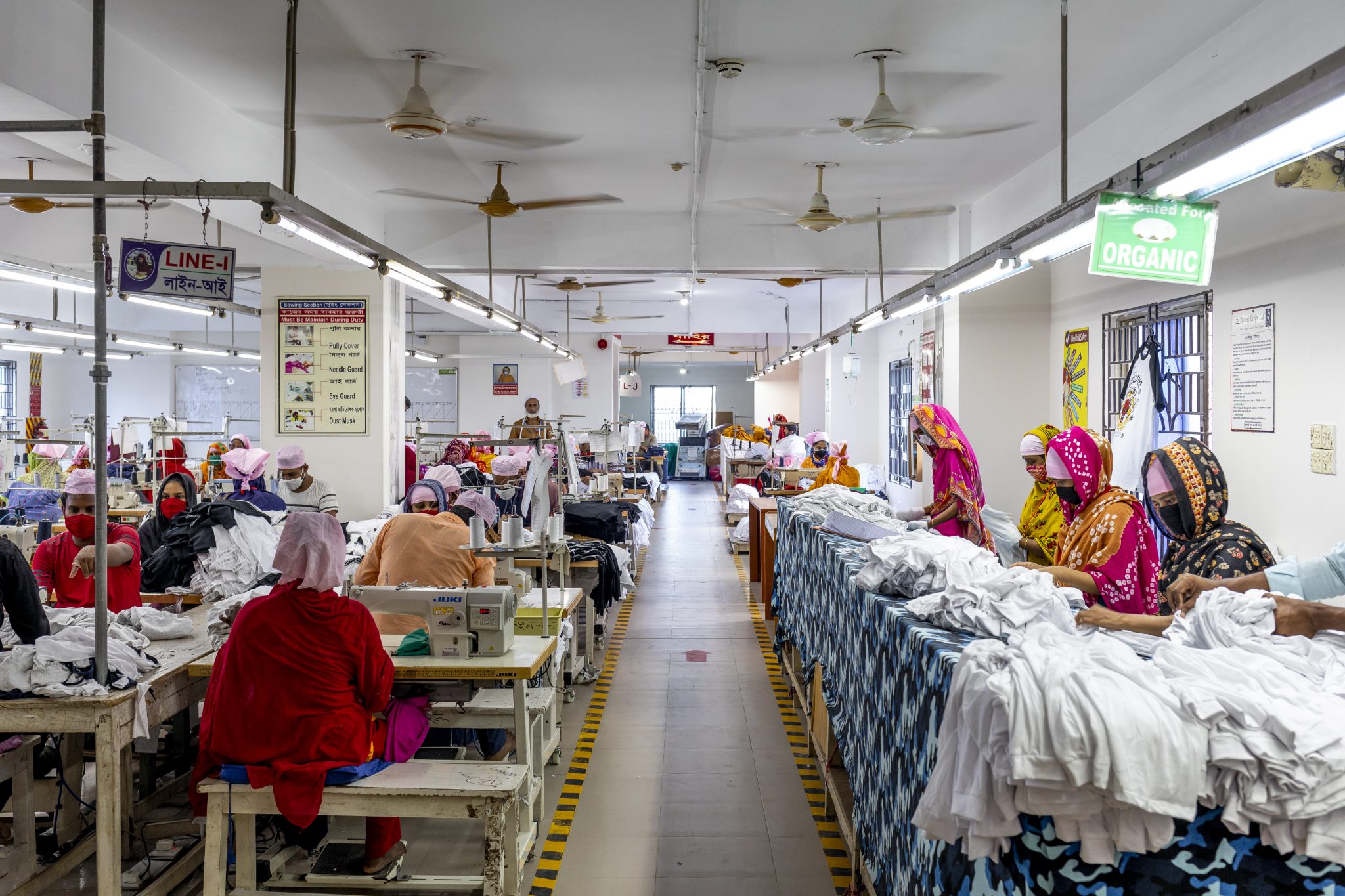 GARMENTS SEWING LINE